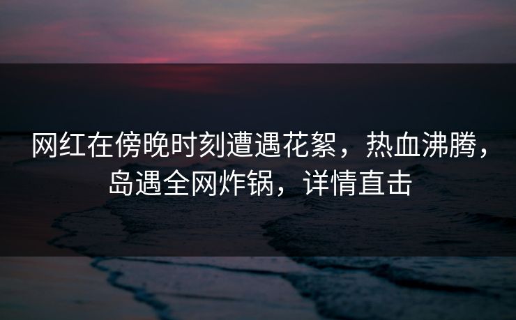 网红在傍晚时刻遭遇花絮,热血沸腾,岛遇全网炸锅,详情直击 网红在傍晚时刻遭遇花絮,热血沸腾,岛遇全网炸锅,详情直击
